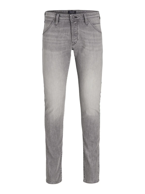 JACK & JONES Male Slim Fit Jeans Jjiglenn JJFOX AM 492 50SPS Noos Slim Fit Jeans, Grey Denim, 28 W/32 L