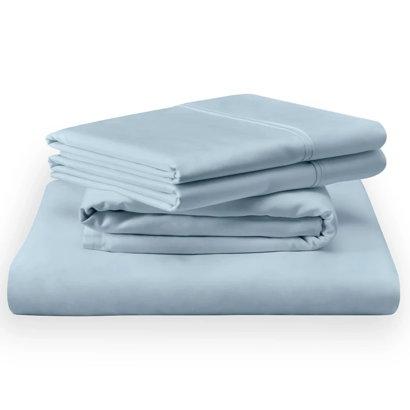 TEMPUR Classic Cotton Sheet Set Sleepy Blue - TwinXL
