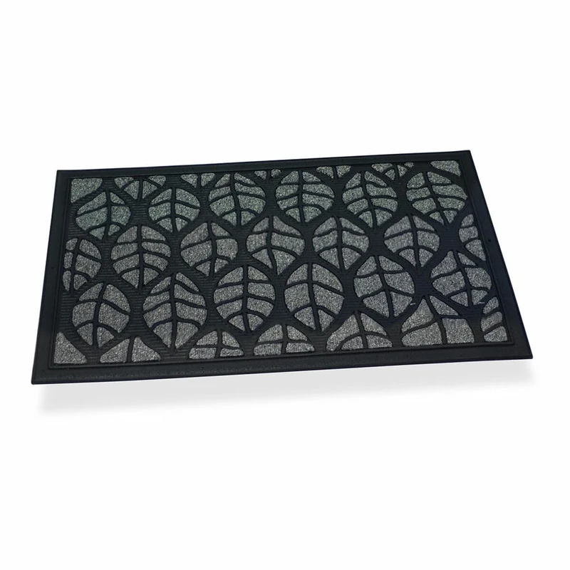 Hidalgo Doormat Leaves Grey 45 x 75 cm - Image 1