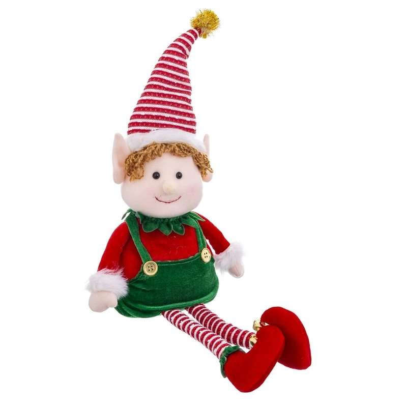 BigBuy Christmas Christmas Ornament Multicoloured Foam Fabric Child Elf 40 cm
