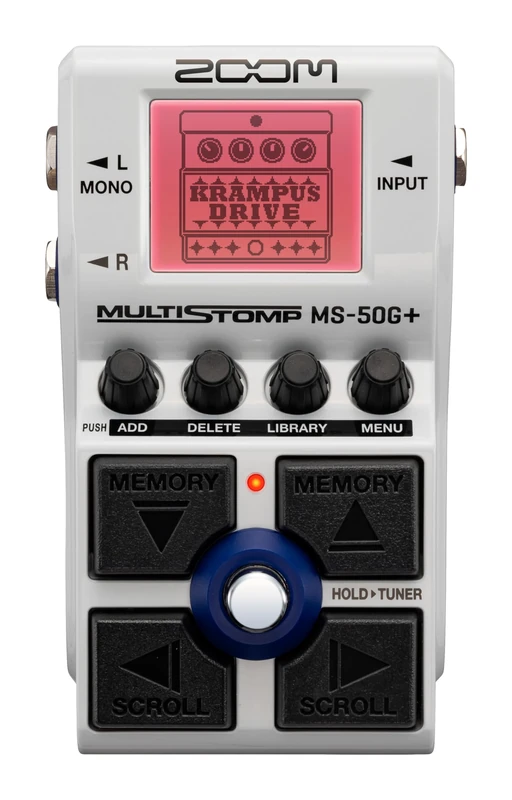 ZOOM MS-50G+ MultiStomp guitar effects pedal with 100 effects for stage, studio, and recording— any effect chain can be saved as a preset