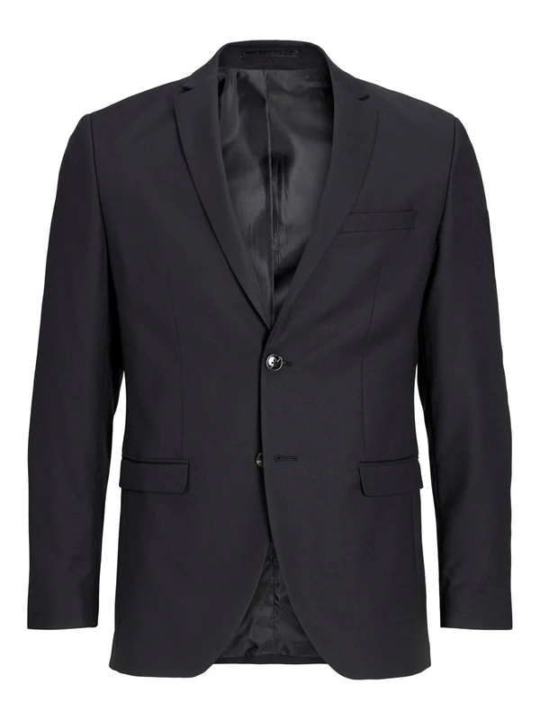 JACK&JONES PLUS Men's Jprsolaris Blazer Noos Pls Suit Jacket, Black, 56R