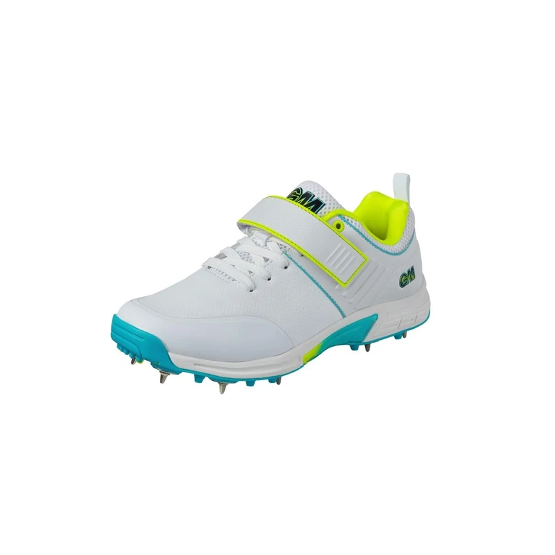 Gunn & Moore GM | Spike Cricket Shoes | Aion + | Premium Breathable Microfibre PU Upper Enhanced Stability | 2-Tone TPU Outsole | with Moulded Pimples | Size UK 8.5 EU 42.5 Approx Foot Length 266 mm