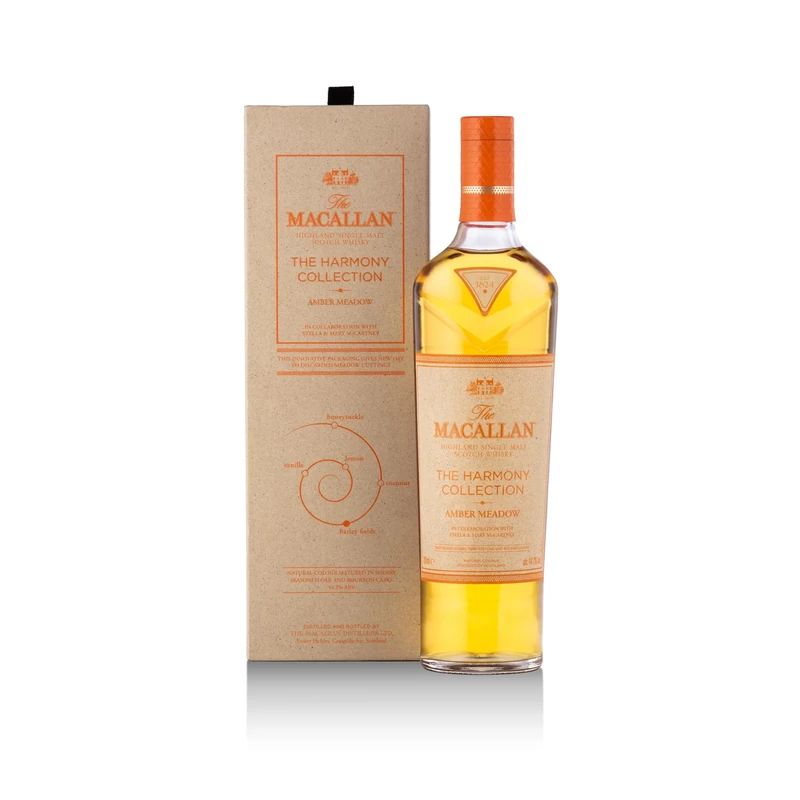 The Macallan Harmony Collection Three Limited Edition Amber Meadow, Scotch, Highland, Single Malt Whisky, Sherry Seasoned Oak and Bourbon Casks, 700 ml, 44.2% ABV