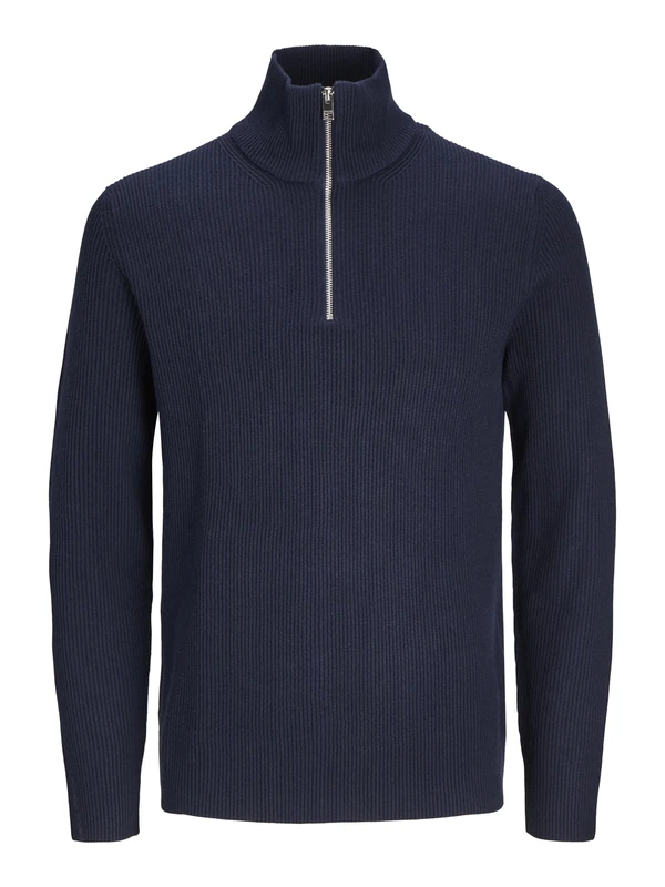 JACK & JONES Mens Jjeperfect Half Zip Sn Knitted Jumper, Sky Captain, XXL UK