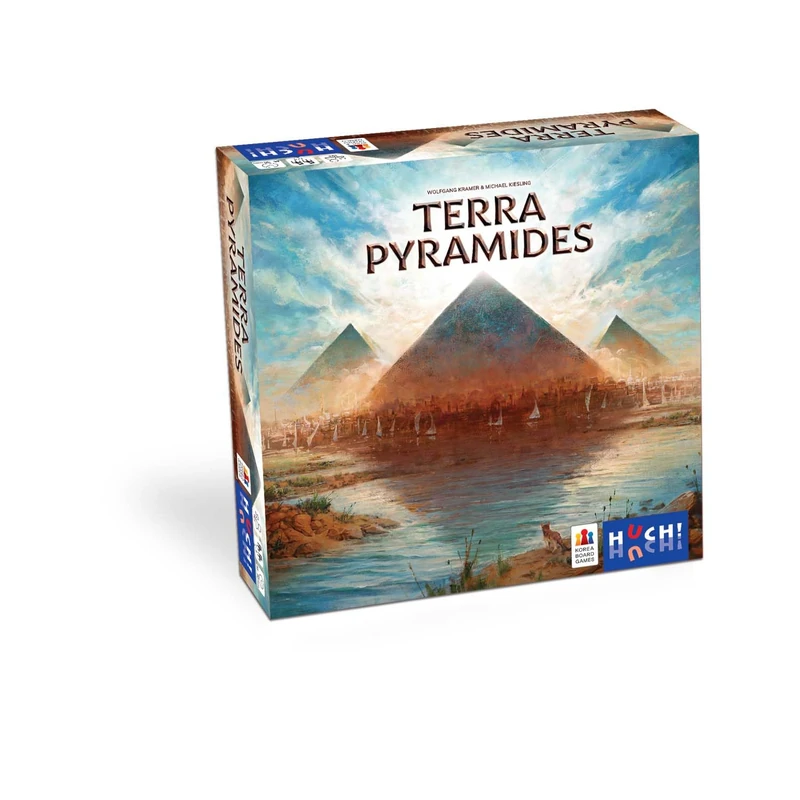 HUCH! Terra Pyramides Family Game for 1 to 4 Players from 10 Years and Above Resource Management Includes 2 Expansions Simple Basic Version Sophisticated Expansions