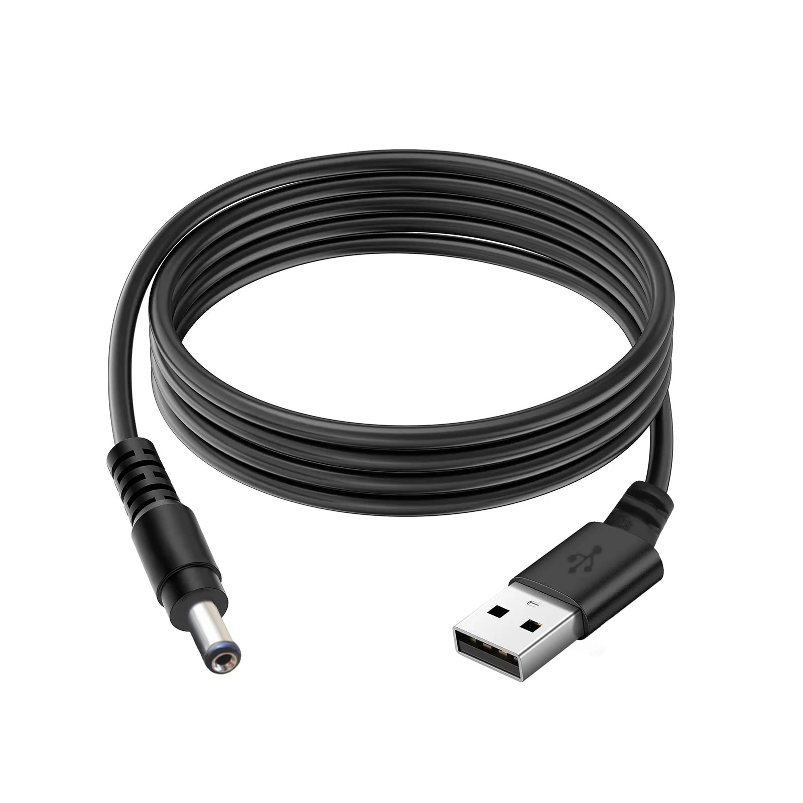 DR. WATCH Fast Charging 90cm Black Charger Power Cable Lead with 5.5mm * 2.1mm, 2.5mm*0.7mm, available in a variety of sizes, USB 2A for 5V and 6V Devices