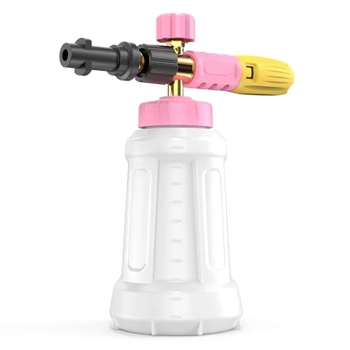 OHAYORI Snow Foam Lance for Karcher K2 K3 K4 K5 K6 K7 Pressure Washer (Yellow and Pink)