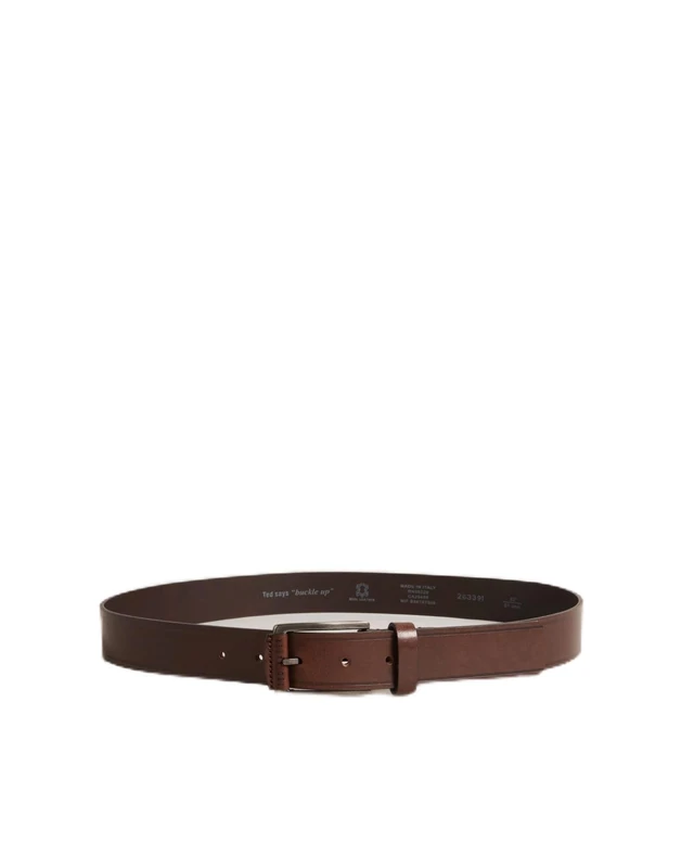 Ted Baker London Men's LINDED Embossed Leather Belt, BRN-Choc, 32