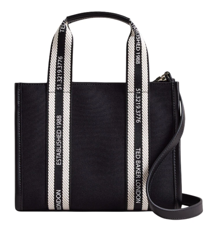 GEORJEY Branded Webbing Canvas Tote