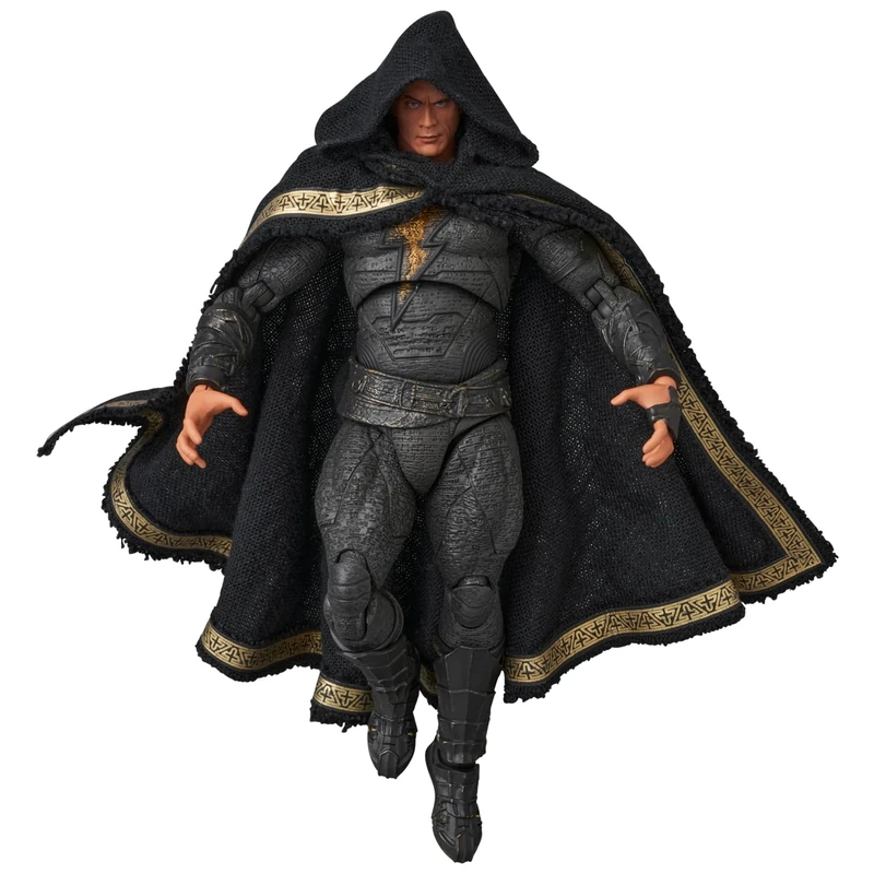MEDICOM TOY MAFEX No.224 Black ADAM Black Adam, Total Height: Approx. 6.5 inches (165 mm), Non-scale, Painted Action Figure
