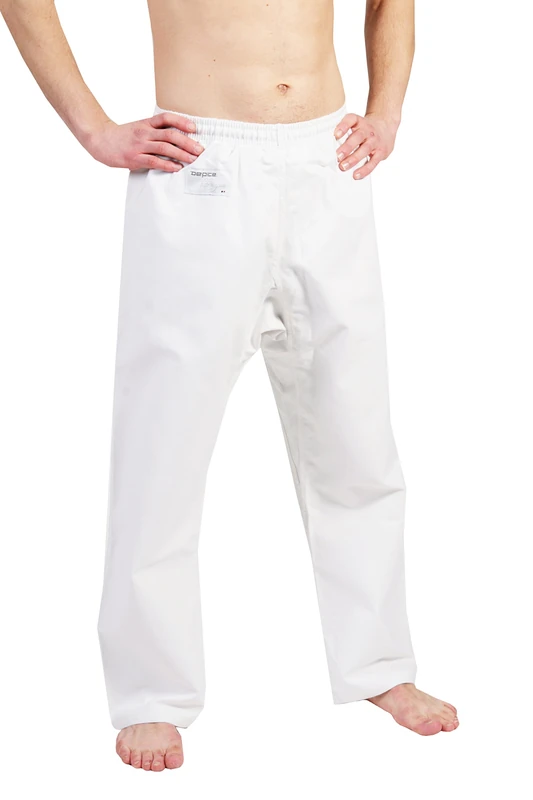 DEPICE Unisex - Adult Karate Trousers Tracksuit, White, 200 cm