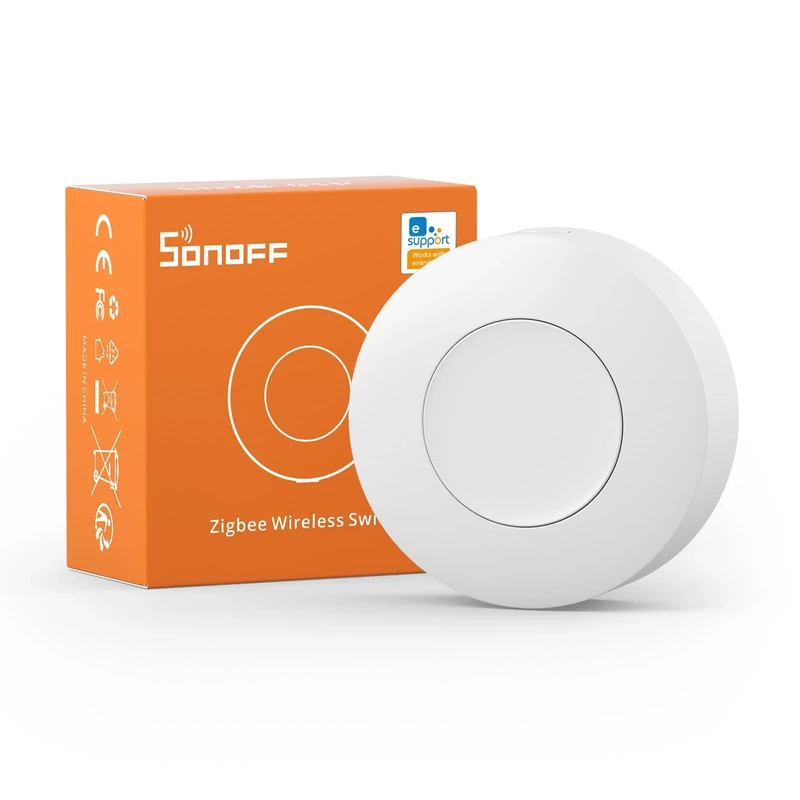 SONOFF SNZB-01P Zigbee Wireless Switch, 2 Way Control Supports to Create Smart Scenes, Trigger The Connected Devices on eWeLink APP, 5 Years Battery Life, Requires Zigbee Hub