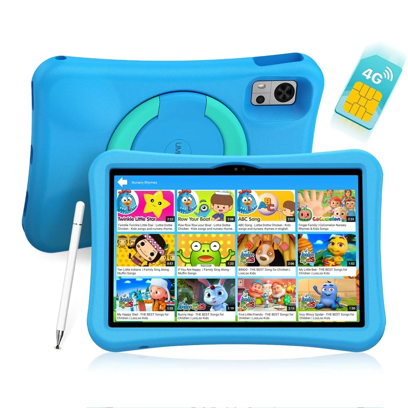 UMIDIGI G5 Kids Tablet 10 Inch, 8+128GB, Tablet Android with Sim, Tablets For All Ages, Octa-Core Processor,Tablets Study Wtaching Online, Parental Control/6000mAh/GPS/WiFi6