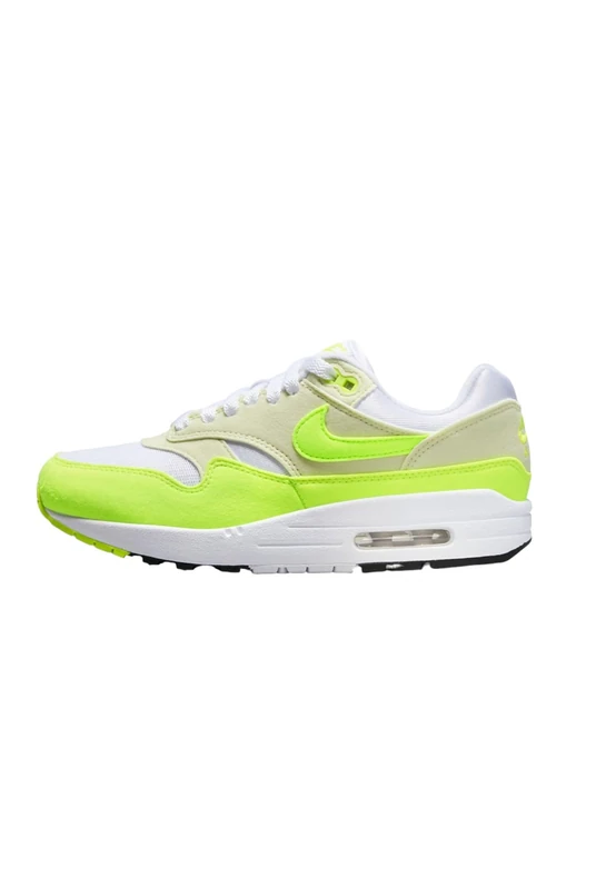 Nike Air Max 1 '87 Women's Shoes - White/Volt-SEA Glass UK 7