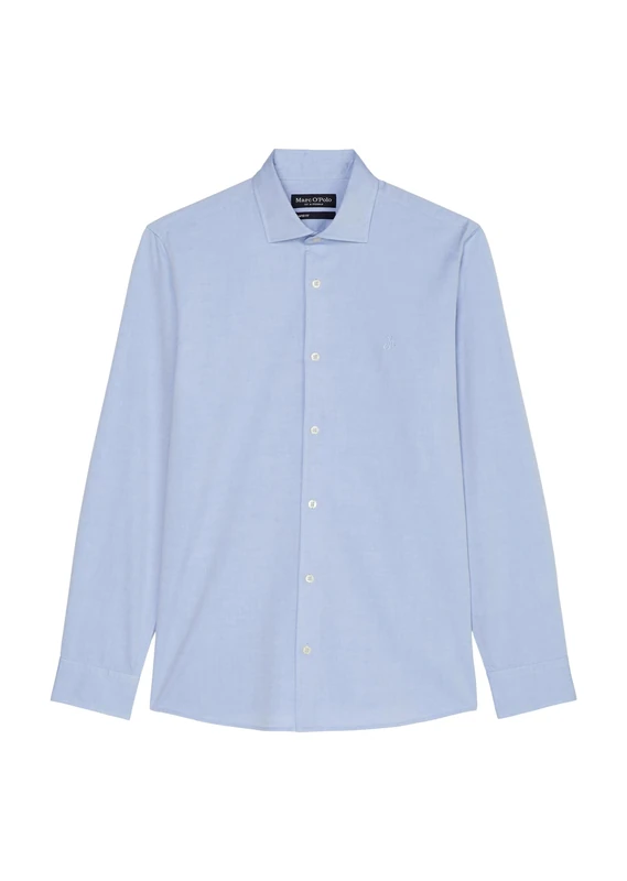 Marc OߴPolo Men's Organic Cotton Long Sleeve Shirt, Blue (Mulit/ Airblue), XL