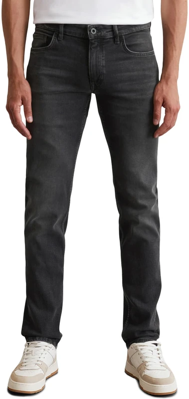 Marc OߴPolo Men's Shaped Fit Jeans with Stretch, Grey (Dark Grey Wash), W36/L32 - Image 1