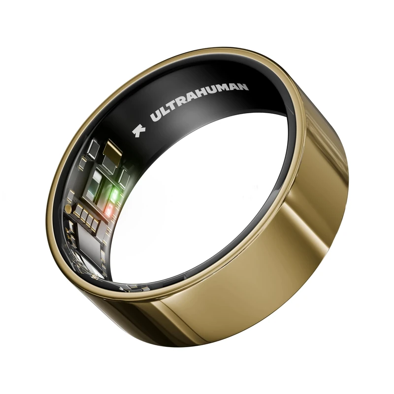 ULTRAHUMAN Ring AIR - Bionic Gold - Size 5 - Smart Ring | No Monthly Subscription | Size First with Sizing Kit | Sleep Tracking Wearable - Heart Rate - Fitness Tracker