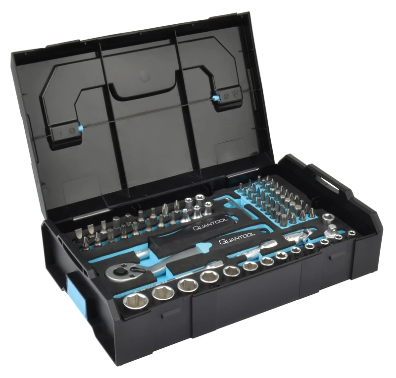 Quantool Q25005 L-Boxx Mini System 85-Piece Socket Set