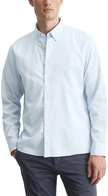 Marc OߴPolo Men's Regular Fit Organic Cotton Shirt, Blue (Airblue), XL