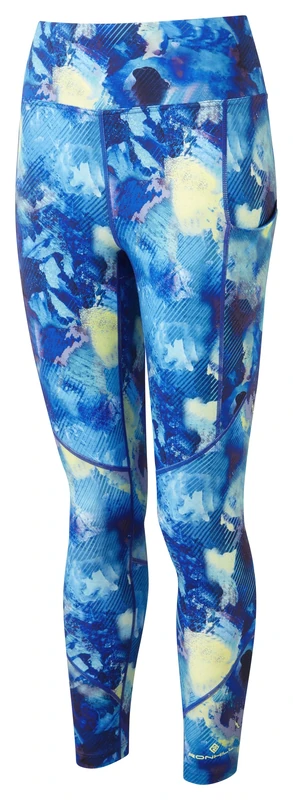 Ronhill Running, Wmn's Tech Crop Tight, Blue Summer Haze, Size 12