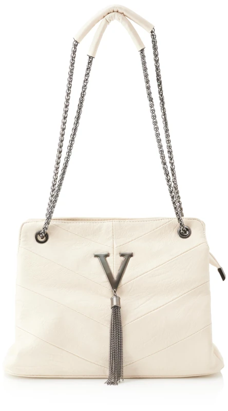 faina Women's Handbag Bag Clutch, Wool White, One Size