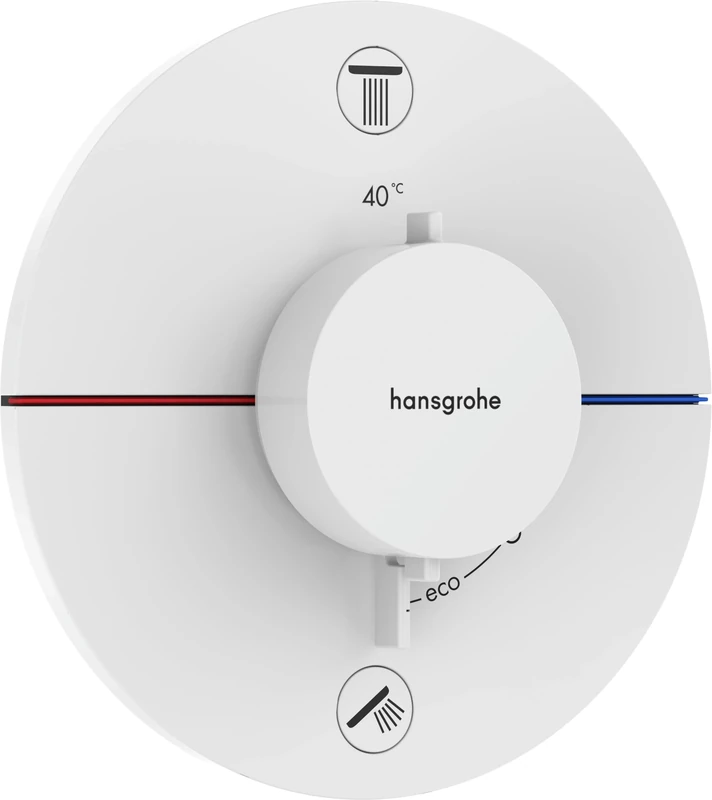 Hansgrohe ShowerSelect Comfort S Mixer - 40 degreesC Safety, White (15556700)