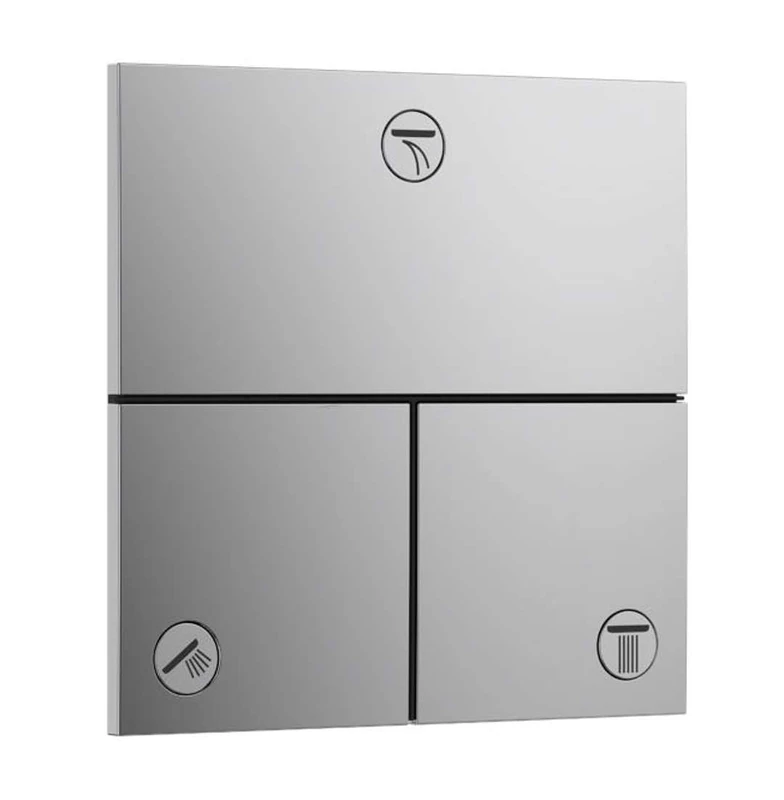 hansgrohe ShowerSelect Comfort E - valve for concealed installation of ShowerSelect Comfort thermostats (3 functions), chrome, 15573000