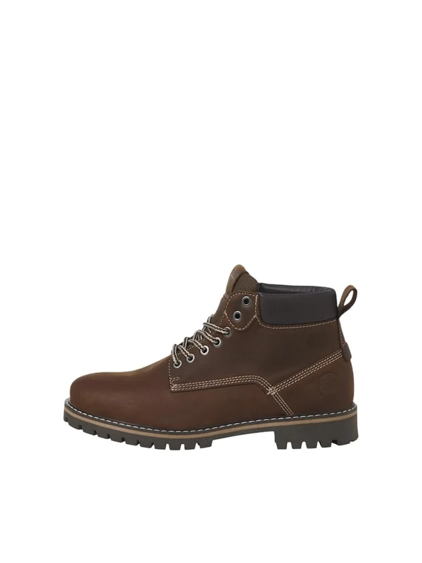 JACK & JONES Male Boots, Brandy Brown, 8 UK - Image 1