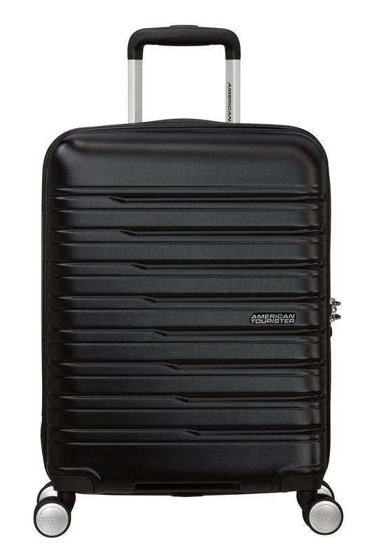 American Tourister Flashline - Spinner S, Hand Luggage, 55 cm, 34 L, Black (Shadow Black)