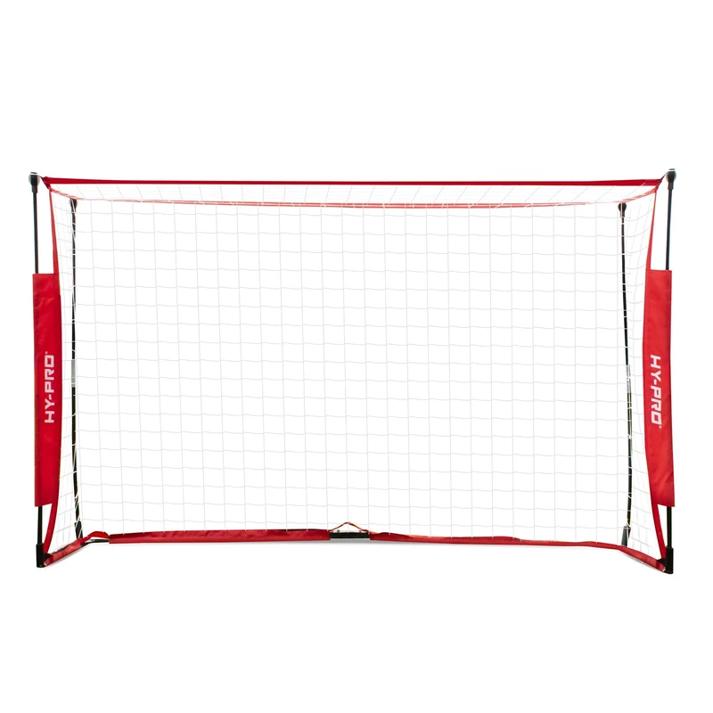 Hy-Pro 8ft x 5ft Box Football Goal, Collapsible, Quick set up, Portable, Carry Bag and Secure Pegs