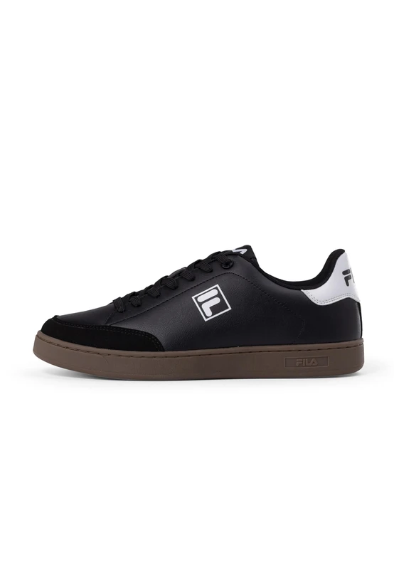 FILA Men's Courtbay Trainers, Black White, 9.5 UK