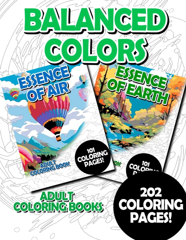 Balanced Colors: Adult Coloring Book for Relaxing and Mindfulness (premium adult coloring bundles)