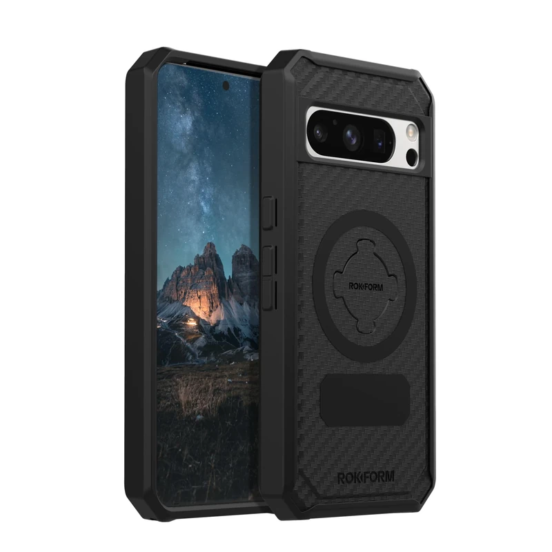 Rokform - Google Pixel 8 Pro Case, Rugged Series, Magnetic Pixel Pro 8 Case, Drop Tested Armor (Black)