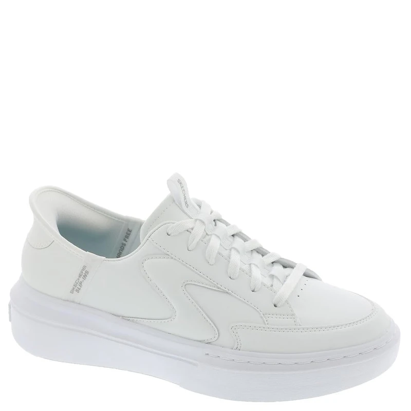 Skechers Women's Cordova Classic New Reign Slip-On Sneakers, White Duraleather/Trim, 8 UK
