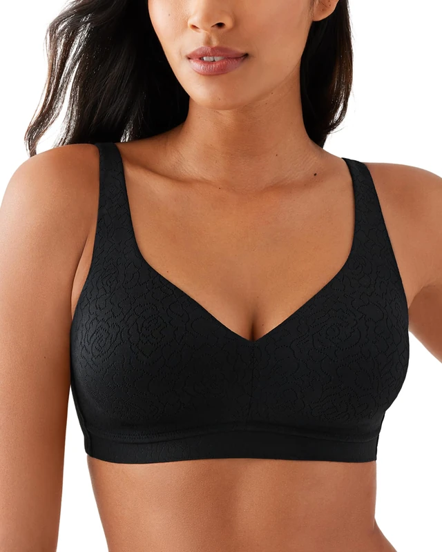 Wacoal Women's Inside Job Wirefree Bra, Black, 34C