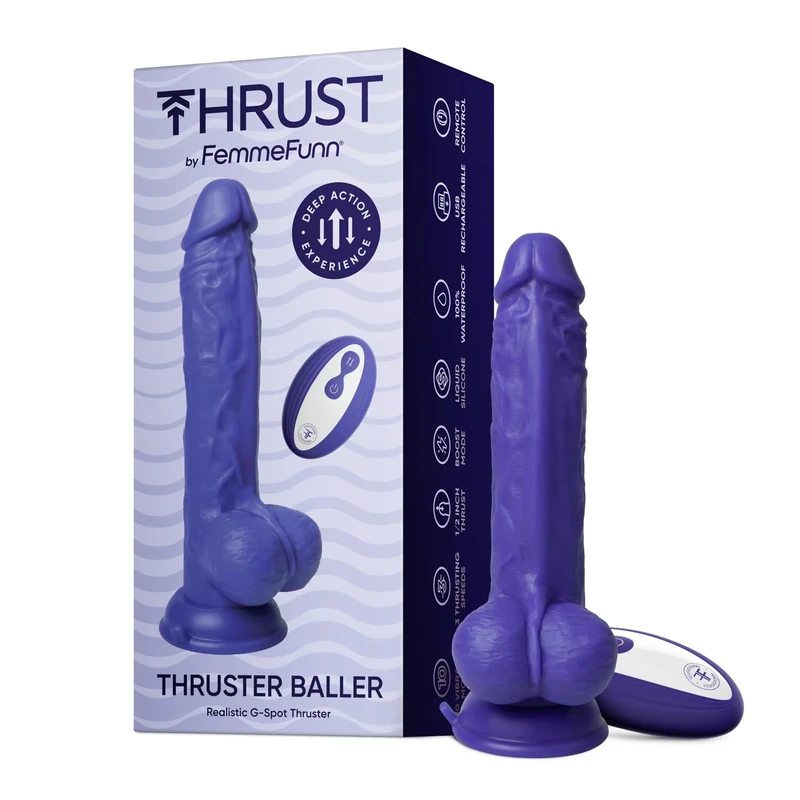 Femmefunn Thruster Baller Dark Purple One Size