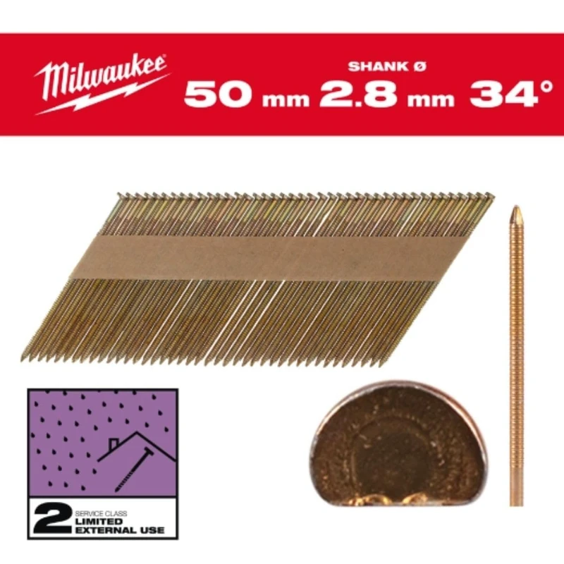 Clavos 34º -D- 7,4x3,1 50mm - 2.200uds