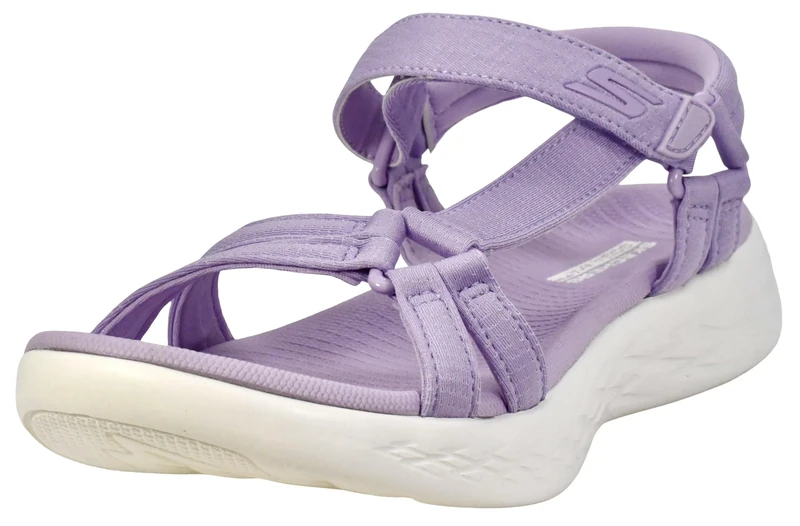 Skechers Women's On-The-go 600-Brilliancy Sport Sandal, Lavender, 11