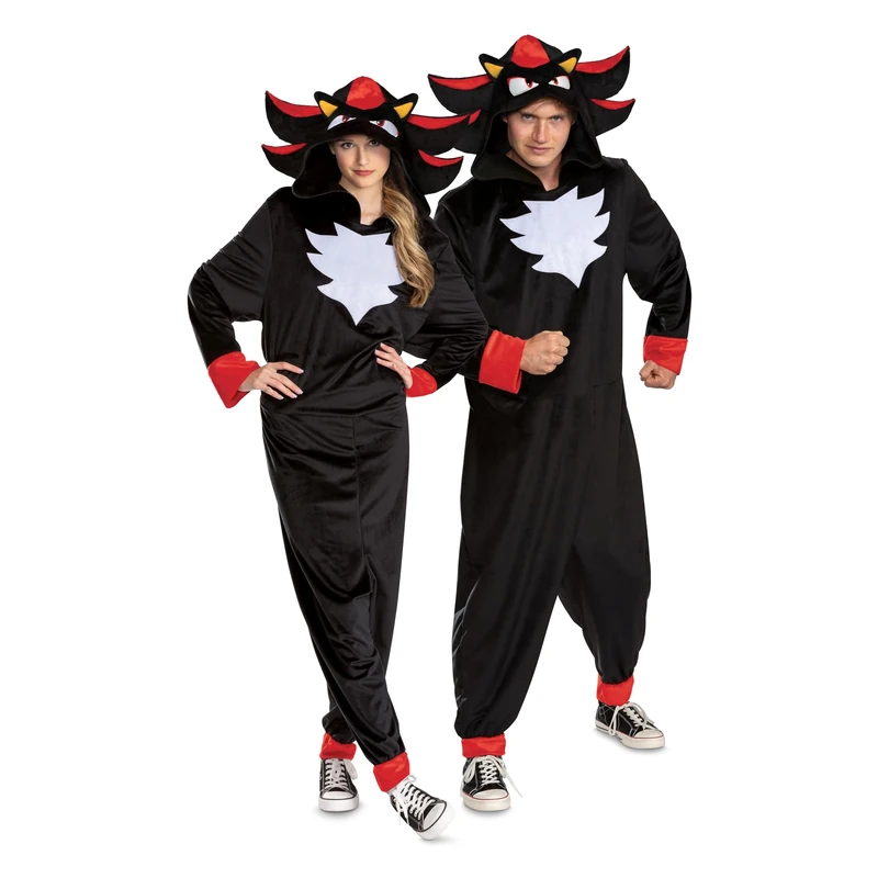 DISGUISE Sonic The Hedgehog Adult Shadow Fancy Dress Costume | Video Game Fancy Dress Costumes X-Small/Small