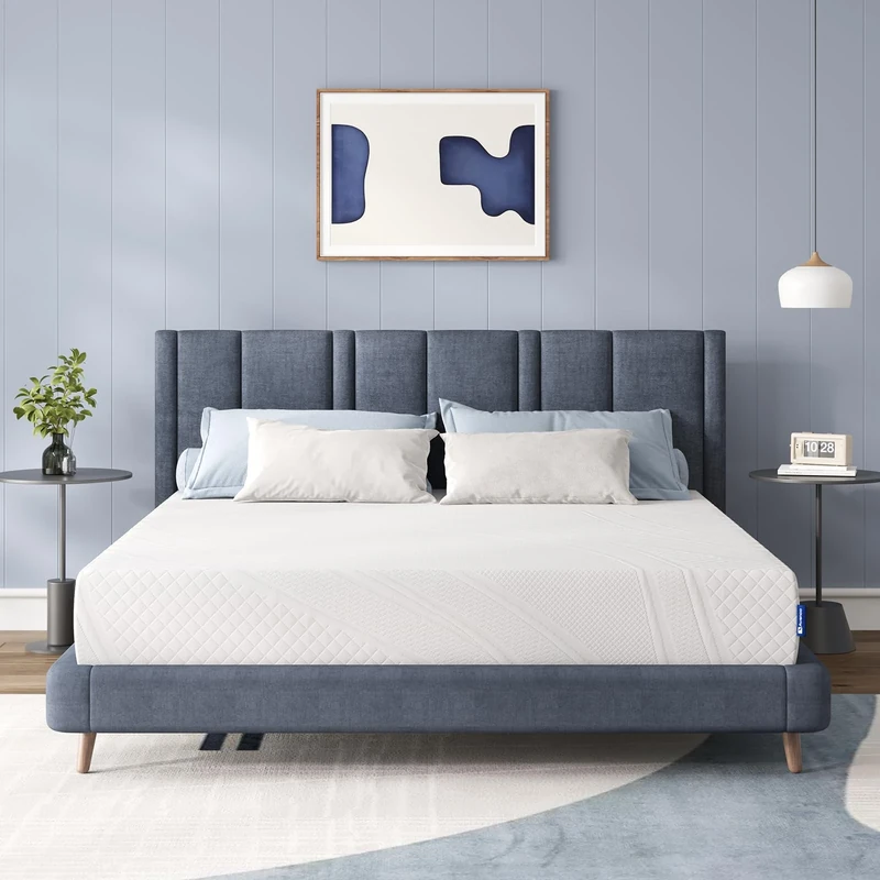 Avenco 4FT6 Double Mattress,7 Zone Hybrid Foam Mattress with Breathable Skin-friendly Fabric Fire Resistant Barrier,CertiPUR-US Certified（135x190x20cm）