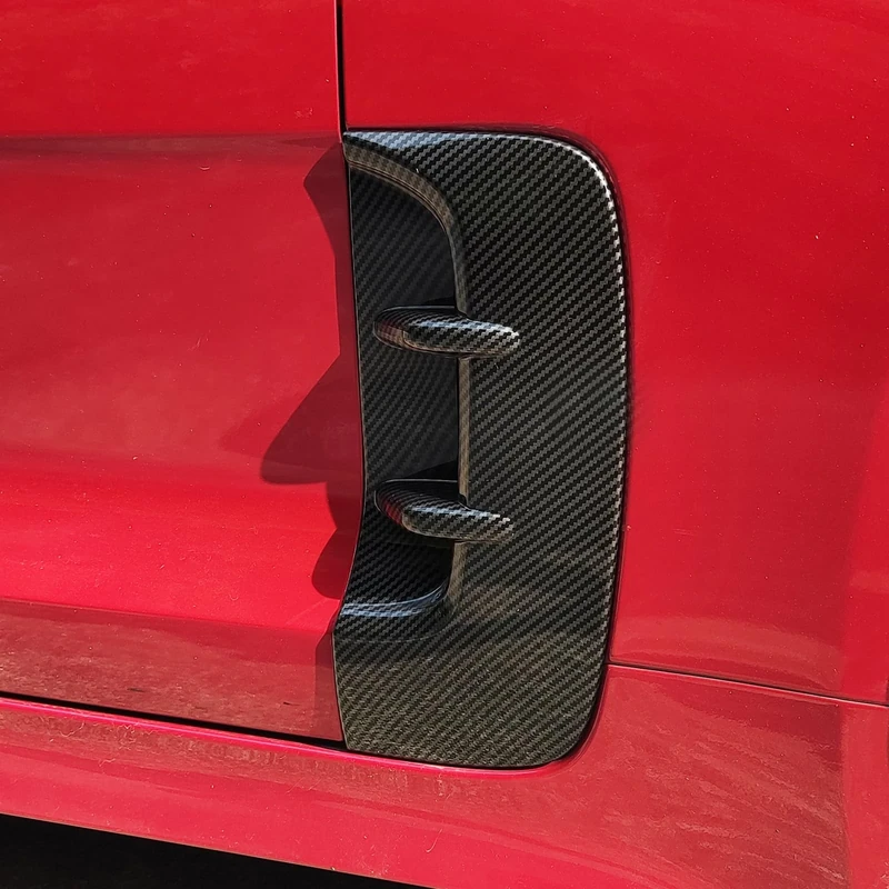 YOUTOOCAR Carbon Fiber Style Car Fender Side Vents Cover Compatible with KIA Stinger 2017-2024 Accessories