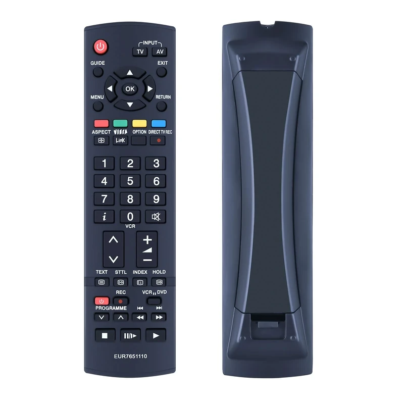 GOUYESHO EUR7651110 Replacement Remote Control for Panasonic Plasma Viera TV TX-26LXD70 TX-26LMD70 TX-32LXD70 TX-32LMD70 TX-37PV7F/S TH-42PX60 TH-42PX60B 42PV7F/S TH-TH42PZ700B TH42PZ700BA TH-50PX60