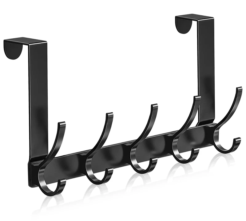 MIVITOOM Over Door Hooks with 10 Hooks - Heavy-Duty Coat Hooks for Hanging Clothes, Hats, and Towels - Space Saving，Stylish and Durable Over Door Hanger