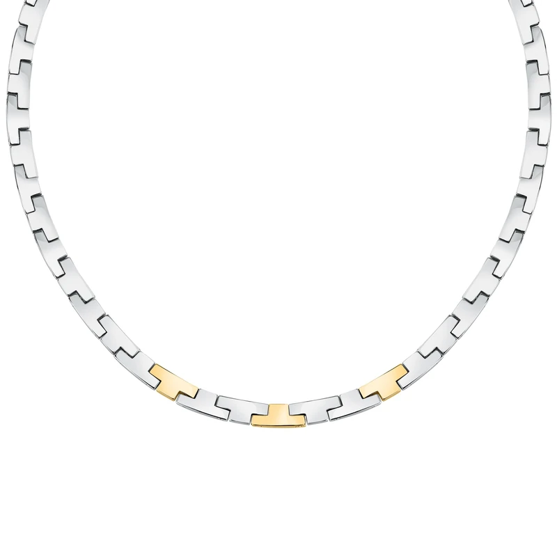 TRUSSARDI T Logo TJAXC02 Women's Necklace Gold-Plated Steel