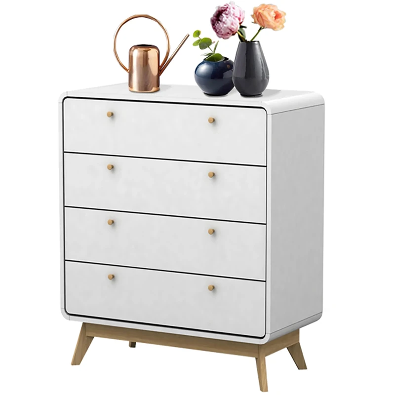DHP Furniture Cassie Dresser with 4 Drawers White