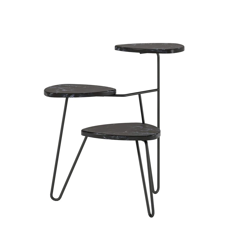 Novogratz NG Athena Plant Stand Black Marble - Image 1