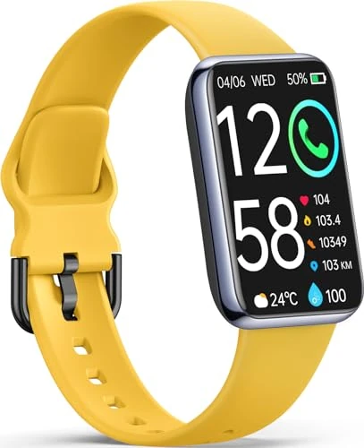 VIPWISE Slim Fitness Tracker with 24/7 Heart Rate, Blood Oxygen, Blood Pressure and Sleep Tracking, IP68 Waterproof Activity Trackers and Smart Watches with Step Tracker, Pedometer for Women Men
