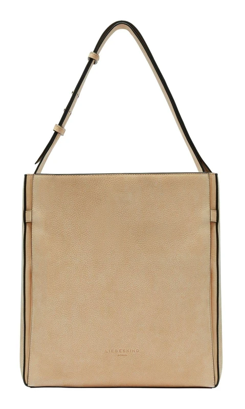 LIEBESKIND BERLIN Leather shoulder bag Hilla Nubuk Hobo Bag Beige