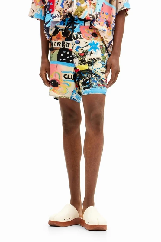 Desigual Men's Bañador_Gregal Board Shorts, Material finishes., S - Image 1